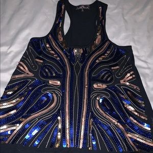 Sequin tank top